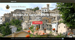 Desktop Screenshot of comunefilettino.it