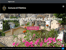 Tablet Screenshot of comunefilettino.it